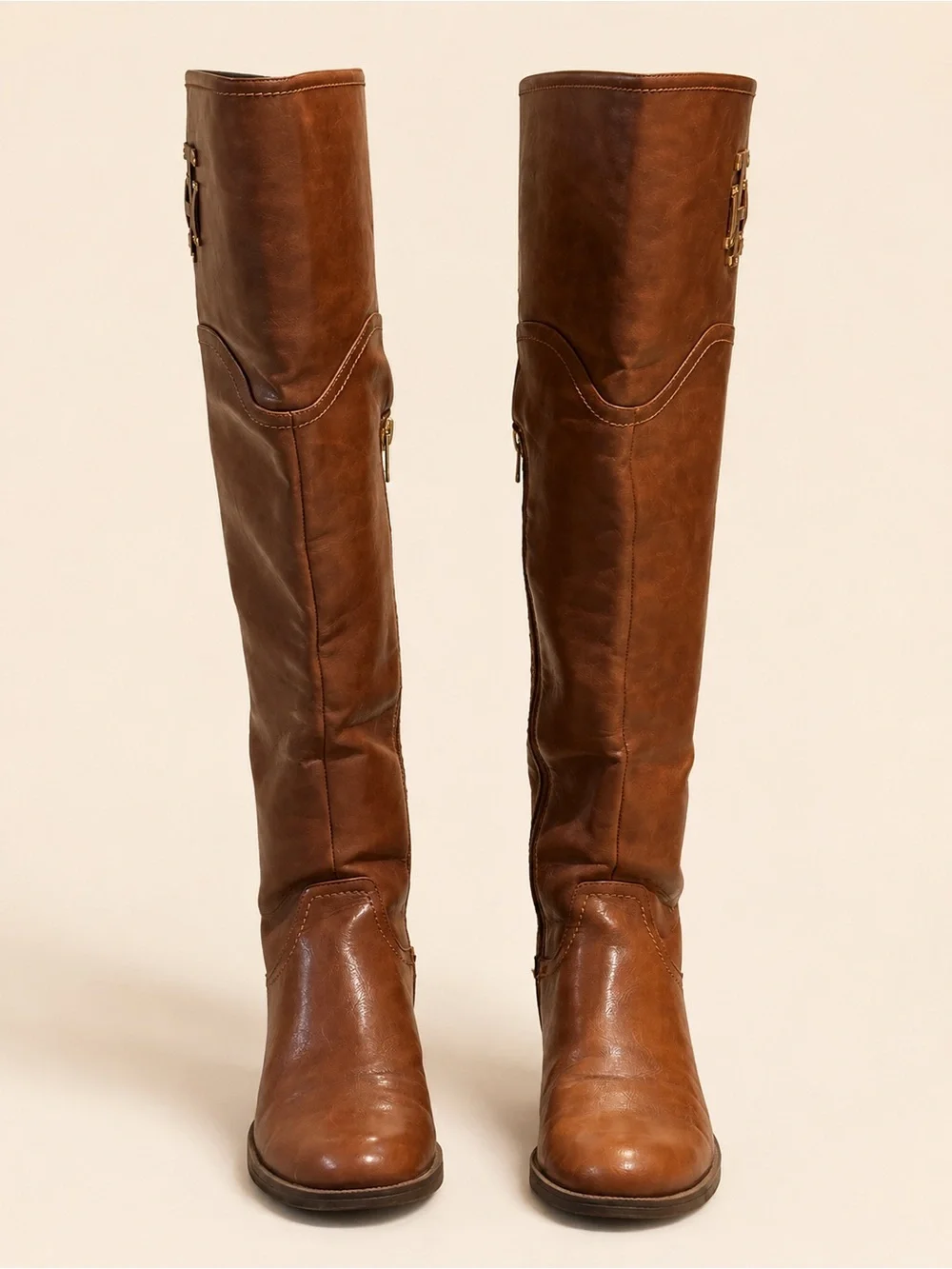 Tommy Hilfiger Chestnut Brown Over-the-Knee Boots Size 10
